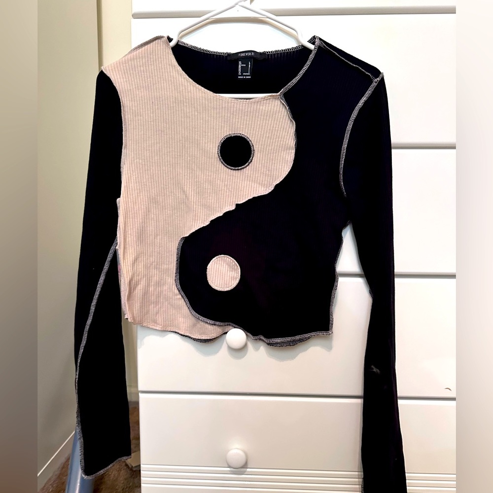 Urban Outfitters Yin Yang Long Sleeve Top